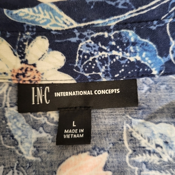 International Concepts Printed Tie-Hem Floral Top - Picture 6 of 6
